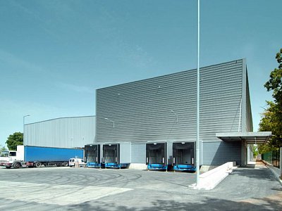 Zásmuky, Production and warehouse hall Hügli