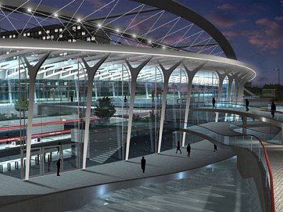 Prague, Metro Line C - Střížkov Station