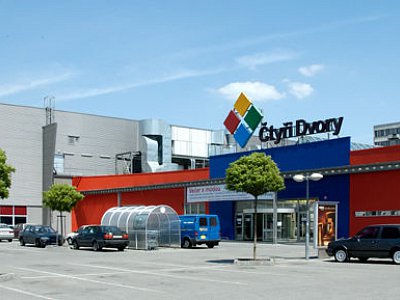 České Budějovice, Shopping park and multiplex cinema