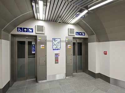 Praha, Bezbariérové zpřístupnění stanice metra Můstek A/B