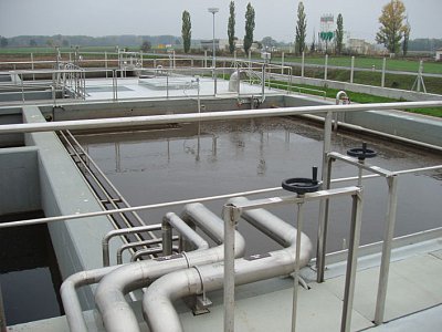 Mistřín, Sewage treatment plant